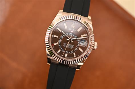 rolex sky-dweller chocolate dial|sky dweller oyster flex.